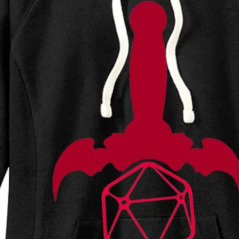 RPG Table Top Dice Sword Women's Fleece Hoodie