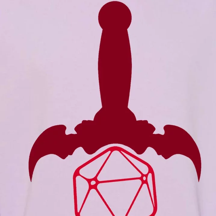 RPG Table Top Dice Sword Garment-Dyed Sweatshirt