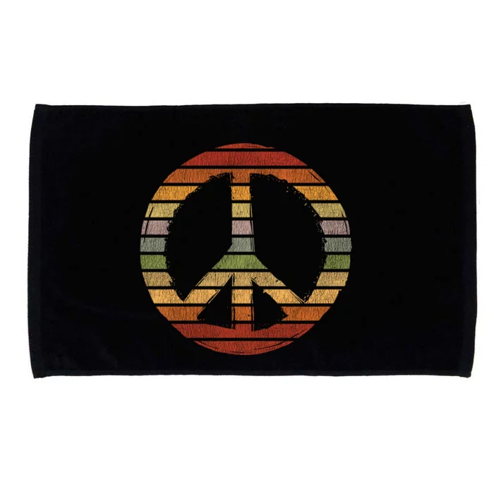 Retro Peace Great Gift Microfiber Hand Towel