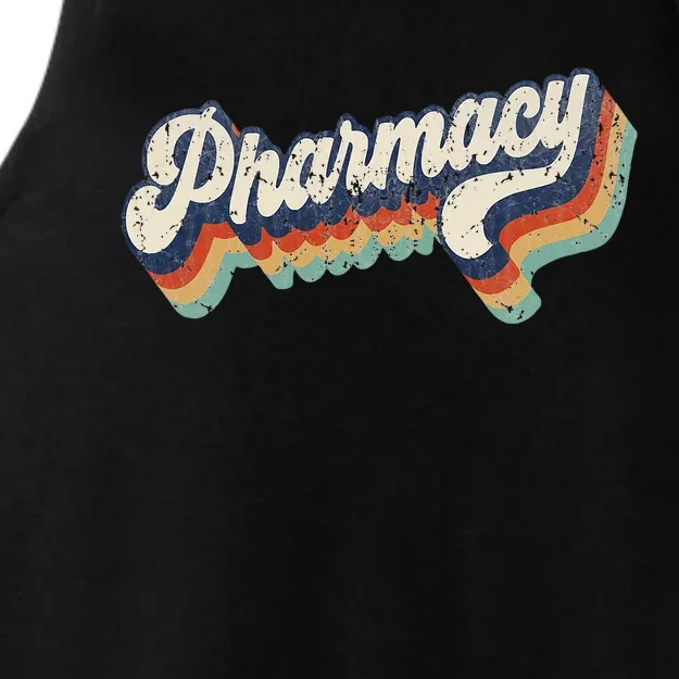 Retro Pharmacy Graduation Pharmacology School Grad Student Ladies Tri-Blend Wicking Tank