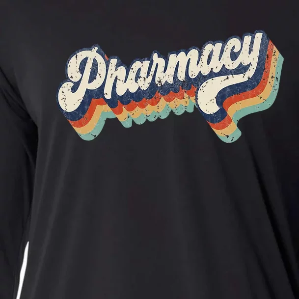 Retro Pharmacy Graduation Pharmacology School Grad Student Cooling Performance Long Sleeve Crew