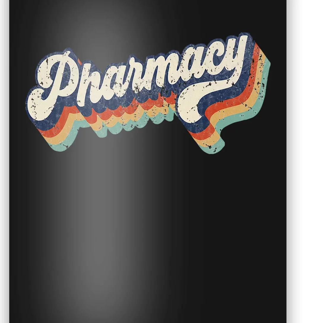 Retro Pharmacy Graduation Pharmacology School Grad Student Poster