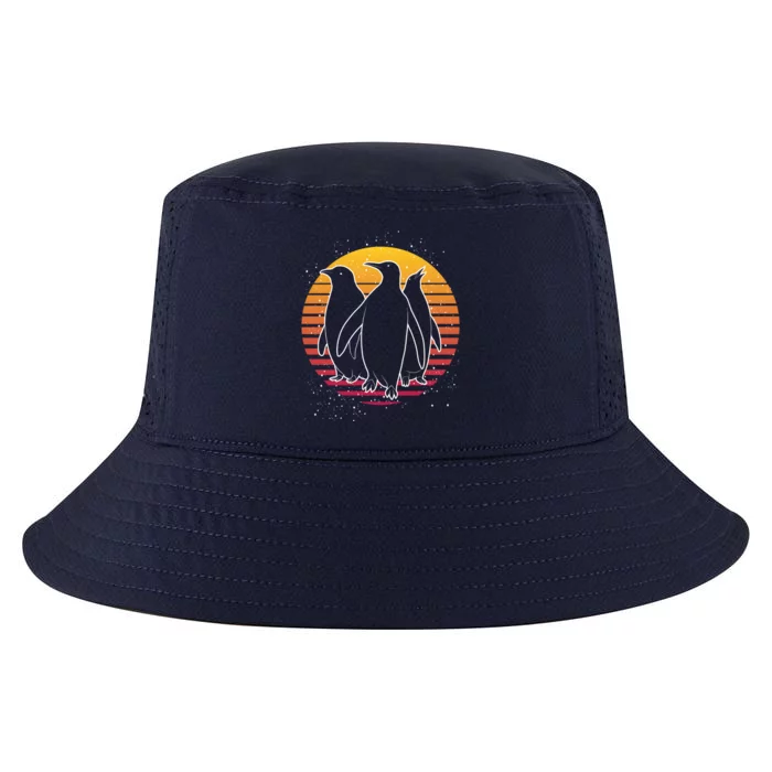 Retro Penguin Gift Cool Comfort Performance Bucket Hat