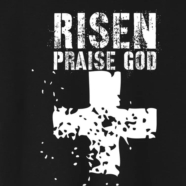 RISEN PRAISE GOD Women's Crop Top Tee