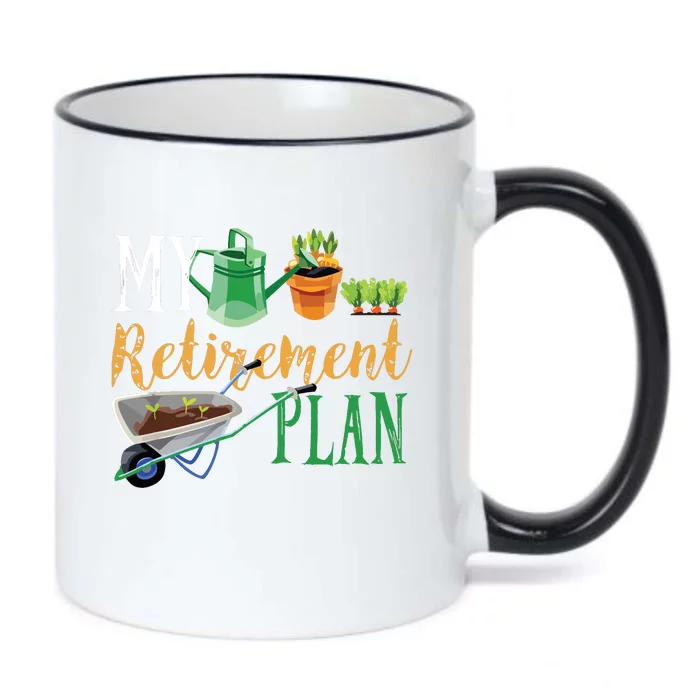 Retirement Plan Gardener Hobby Pensioner Garden Plants Gift Black Color Changing Mug