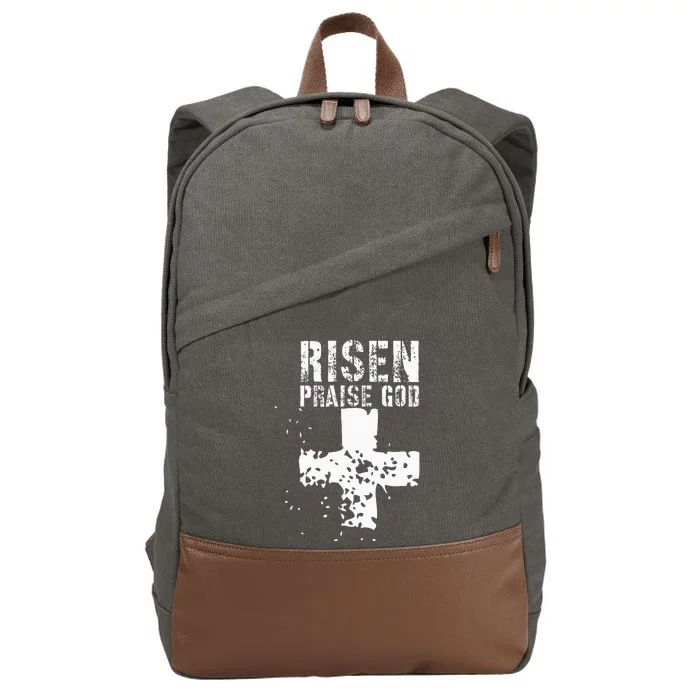 RISEN PRAISE GOD Cotton Canvas Backpack