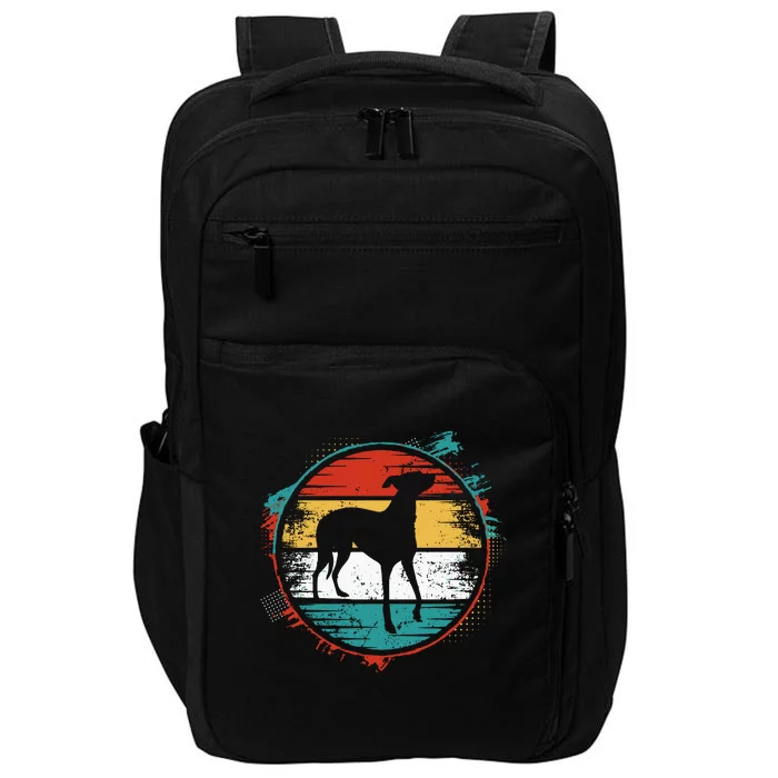 Retro Pug Greyhound Impact Tech Backpack