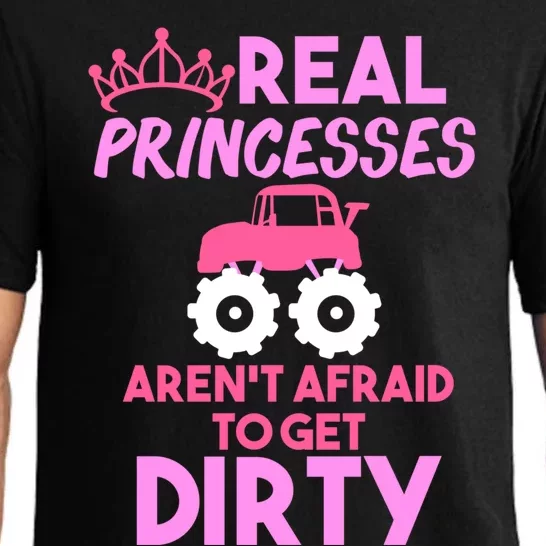 Real Princesses Get Dirty Gift 'S Monster Truck Gift Pajama Set