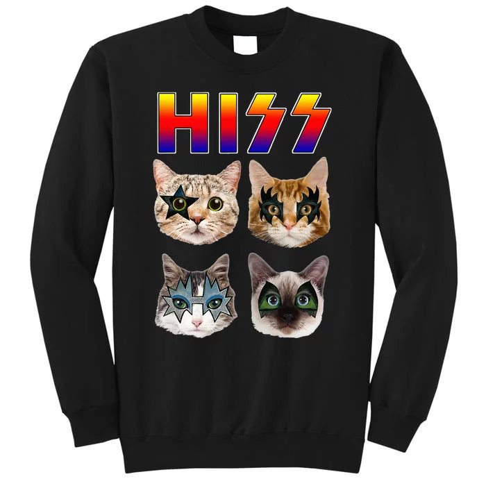 Rockstar Purrfect Gift for Cat Lovers Tall Sweatshirt