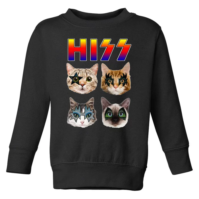 Rockstar Purrfect Gift for Cat Lovers Toddler Sweatshirt