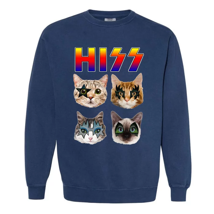 Rockstar Purrfect Gift for Cat Lovers Garment-Dyed Sweatshirt