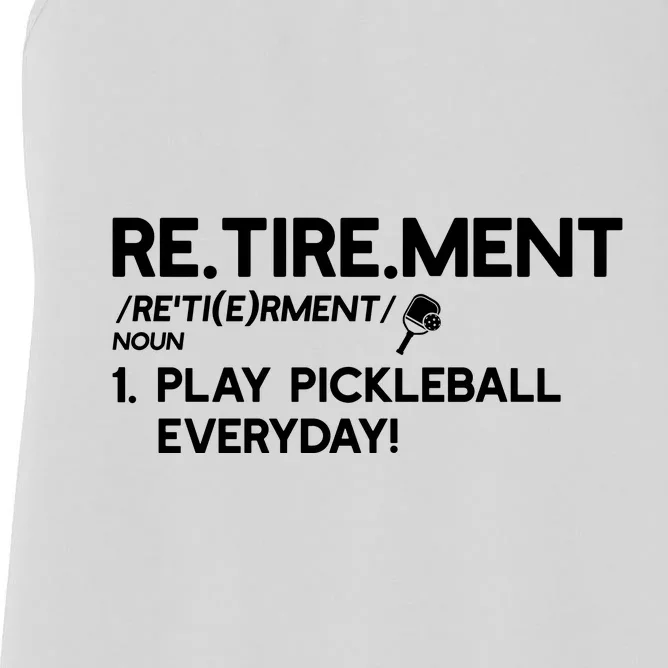 REtirement Pickleball Gift For Pickleball Player Women's Racerback Tank