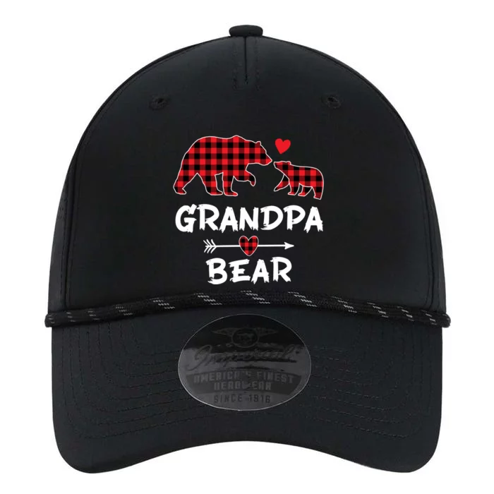 Red Plaid Grandpa Bear Xmas Funny Family Christmas Pajamas Funny Gift Performance The Dyno Cap