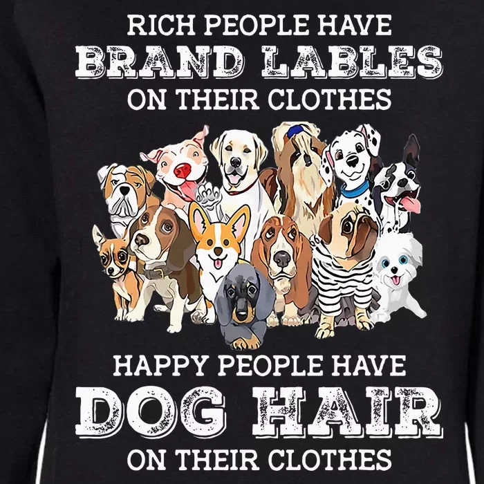 Rich People Have Brand Labels On Their Clothes Happy People Womens California Wash Sweatshirt