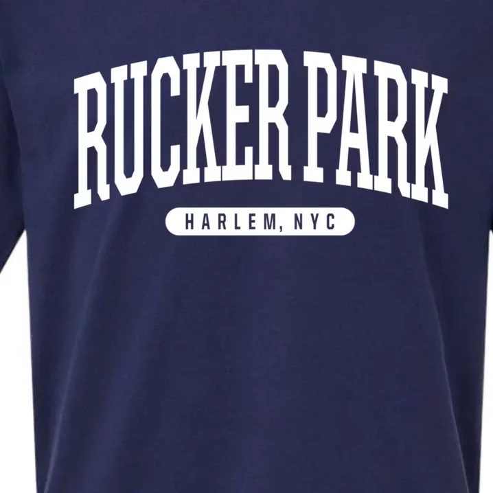 Rucker Park Harlem Ny Souvenirs & Gifts Nyc Borough Rucker Park Harlem New York Sueded Cloud Jersey T-Shirt