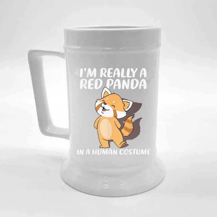 Red Panda Halloween Costume Red Pandas Front & Back Beer Stein