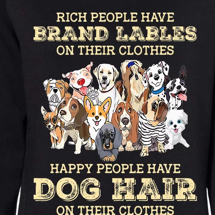 Rich People Have Brand Labels On Their Clothes Happy People Womens California Wash Sweatshirt