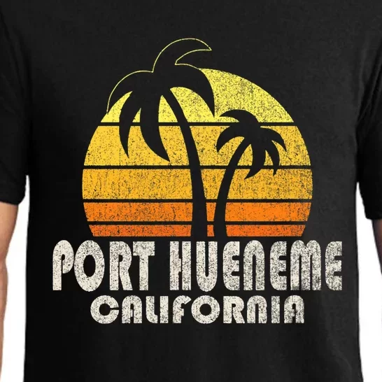 Retro Port Hueneme CA Beach Vacation Pajama Set