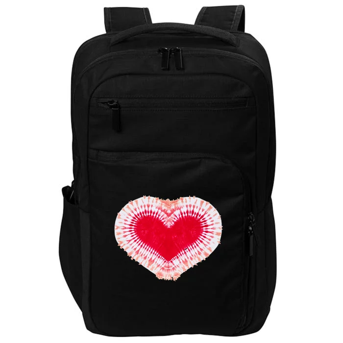 Red & Pink Heart Tie Dye Valentines Day Impact Tech Backpack