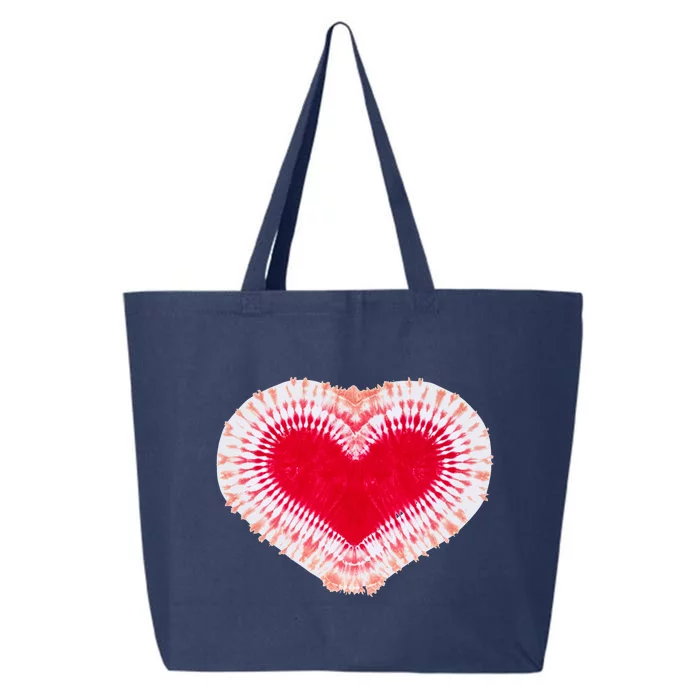 Red & Pink Heart Tie Dye Valentines Day 25L Jumbo Tote