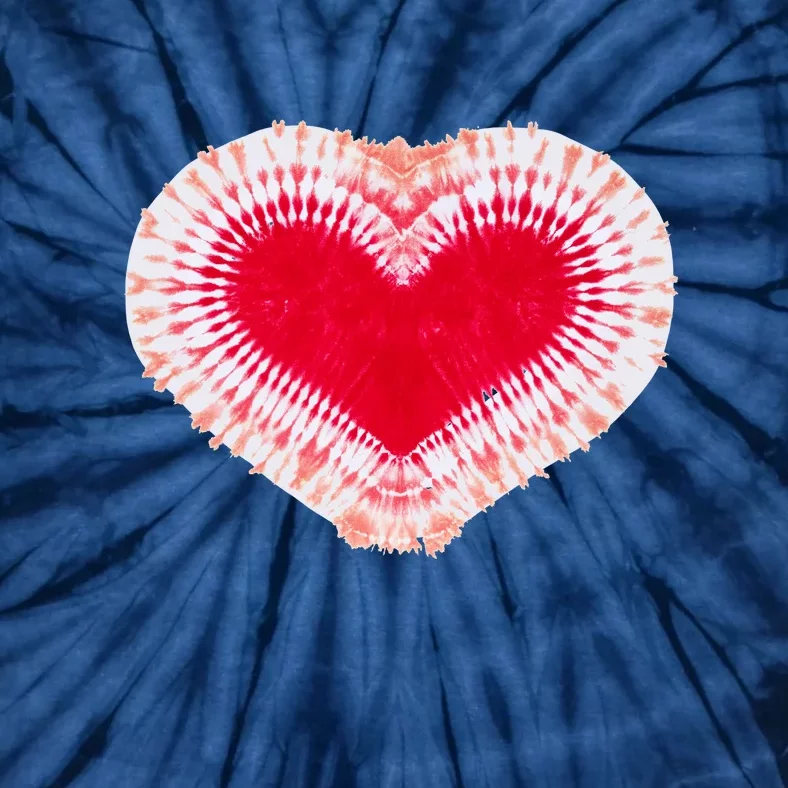 Red & Pink Heart Tie Dye Valentines Day Tie-Dye T-Shirt