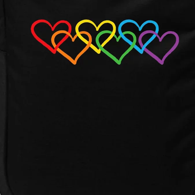 Rainbow Pride Heart Lgbtqia Impact Tech Backpack