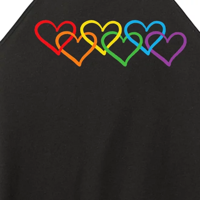 Rainbow Pride Heart Lgbtqia Women’s Perfect Tri Rocker Tank