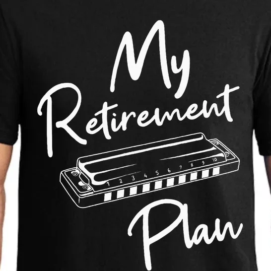 Retirement Plan Harmonica Player Harmonicist French Harp Pajama Set