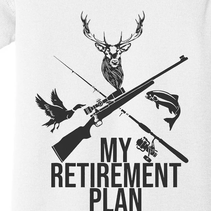 Retirement Plan Hunting & Fishing for Grandpa Baby Bodysuit