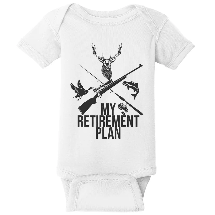 Retirement Plan Hunting & Fishing for Grandpa Baby Bodysuit