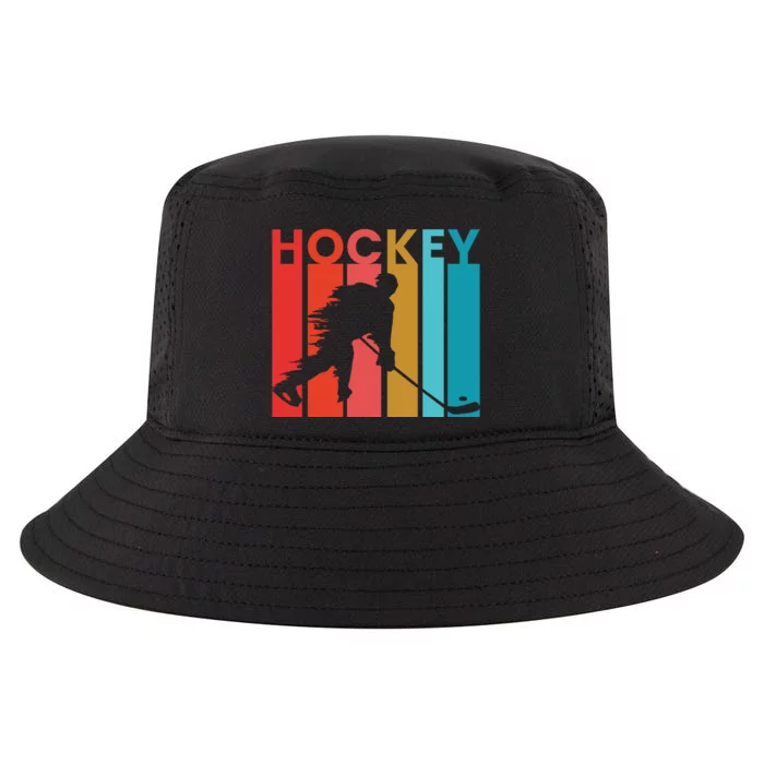 Retro Poster Hockey Lovers Cool Comfort Performance Bucket Hat