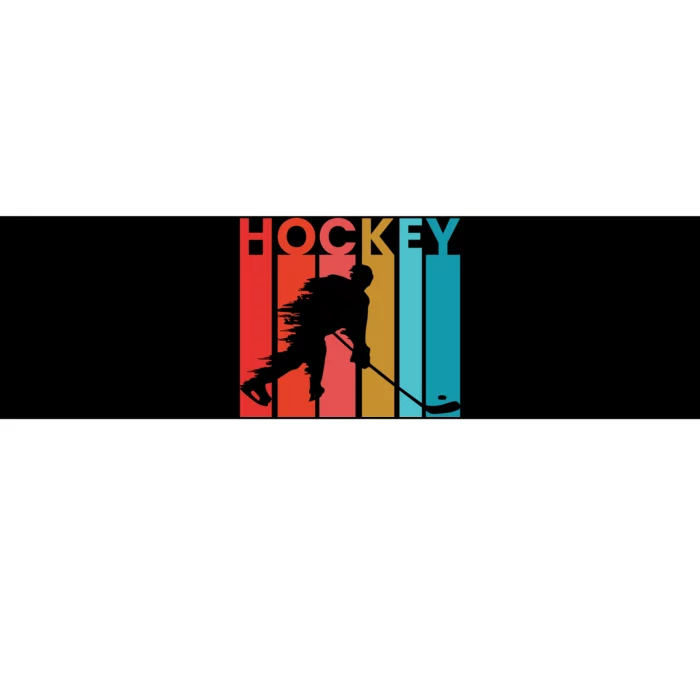 Retro Poster Hockey Lovers Bumper Sticker