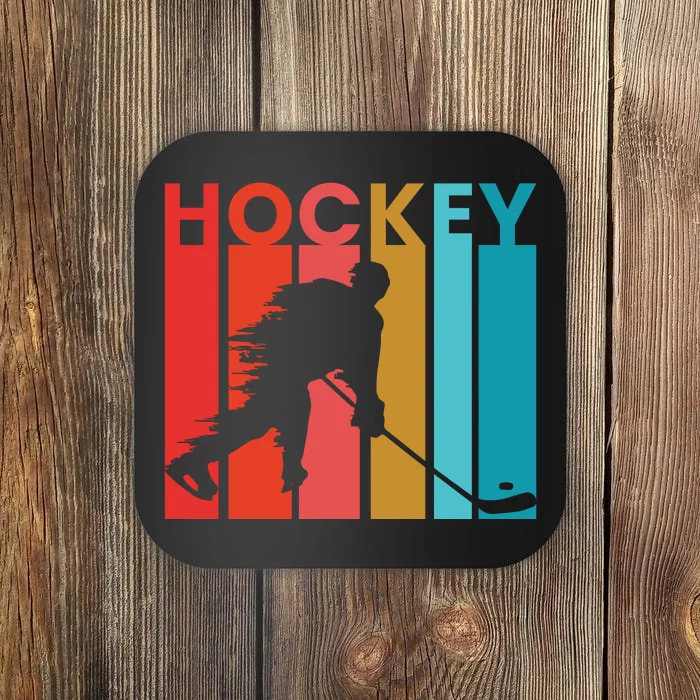 Retro Poster Hockey Lovers Coaster