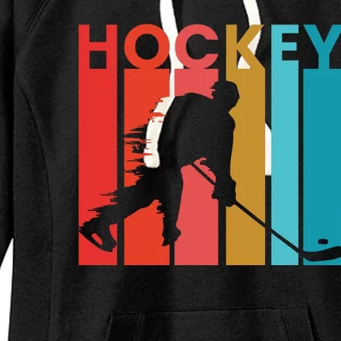 Retro Poster Hockey Lovers Women's Fleece Hoodie