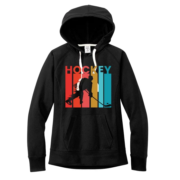 Retro Poster Hockey Lovers Women's Fleece Hoodie