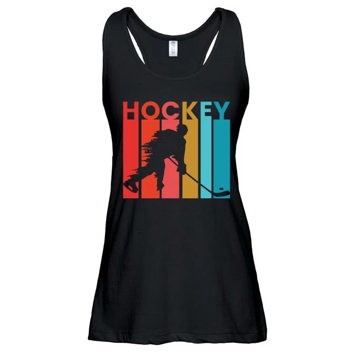 Retro Poster Hockey Lovers Ladies Essential Flowy Tank