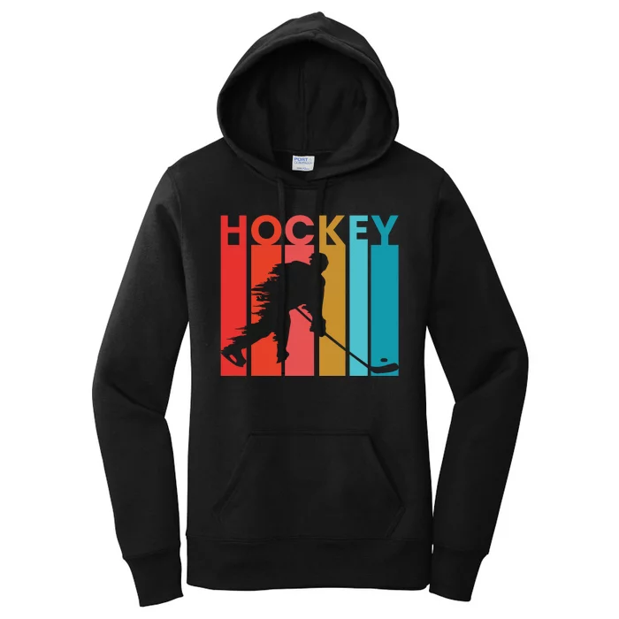 Retro Poster Hockey Lovers Women's Pullover Hoodie