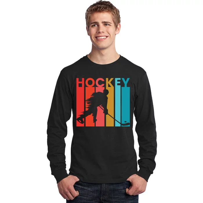 Retro Poster Hockey Lovers Tall Long Sleeve T-Shirt