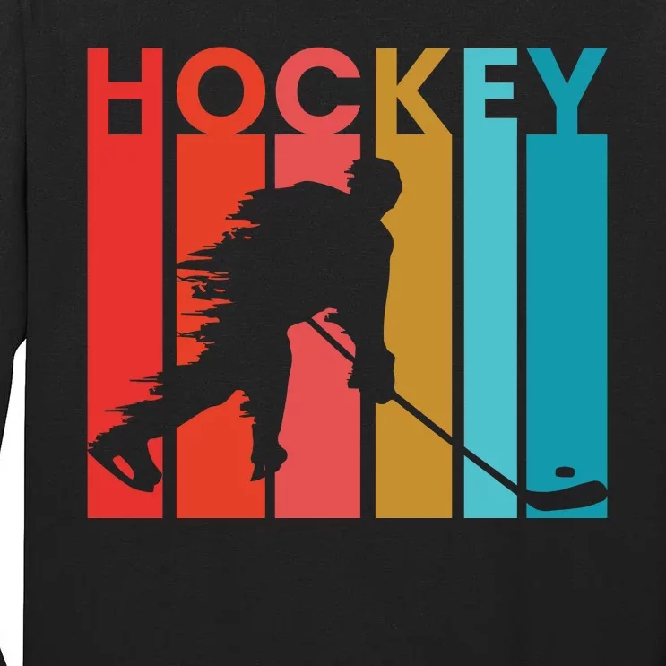 Retro Poster Hockey Lovers Tall Long Sleeve T-Shirt