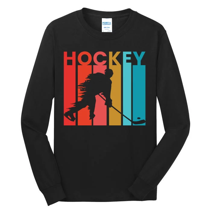 Retro Poster Hockey Lovers Tall Long Sleeve T-Shirt