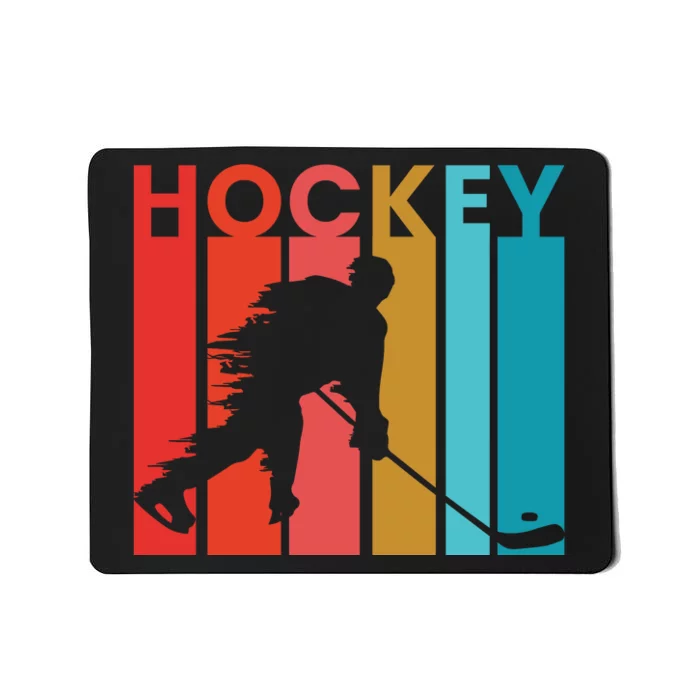 Retro Poster Hockey Lovers Mousepad