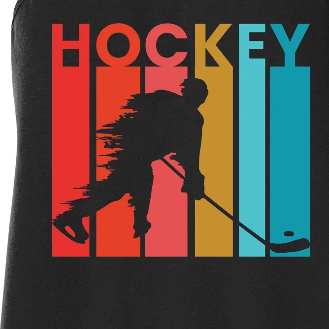 Retro Poster Hockey Lovers Women's Racerback Tank