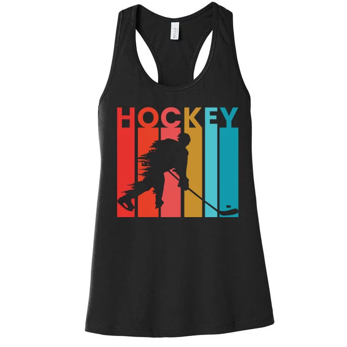 Retro Poster Hockey Lovers Women's Racerback Tank