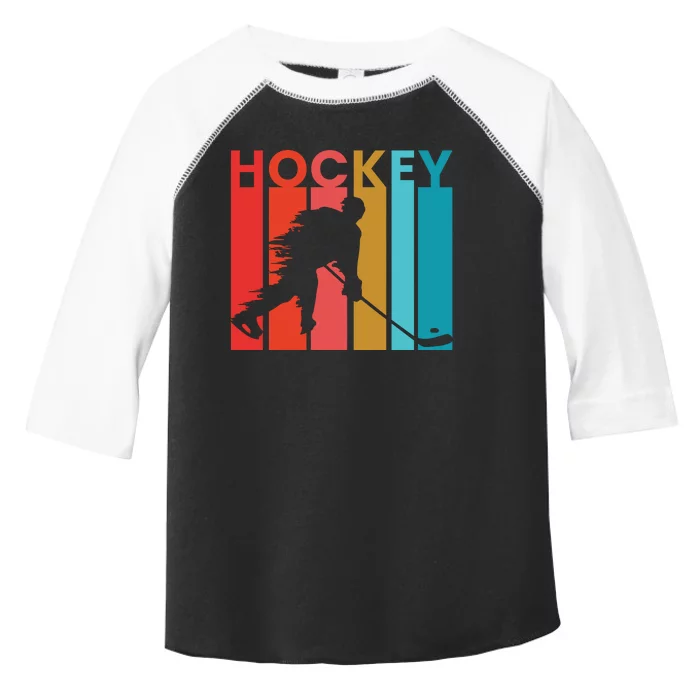 Retro Poster Hockey Lovers Toddler Fine Jersey T-Shirt