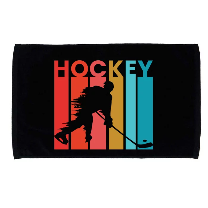 Retro Poster Hockey Lovers Microfiber Hand Towel