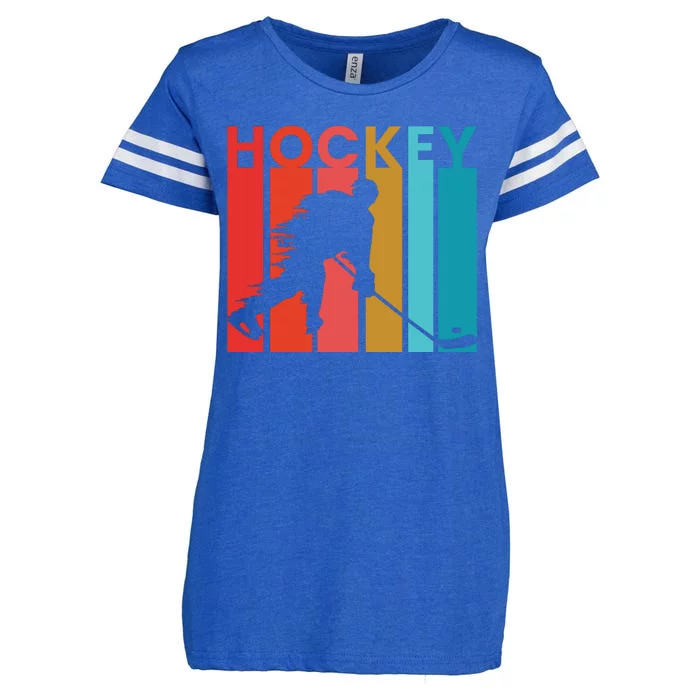 Retro Poster Hockey Lovers Enza Ladies Jersey Football T-Shirt