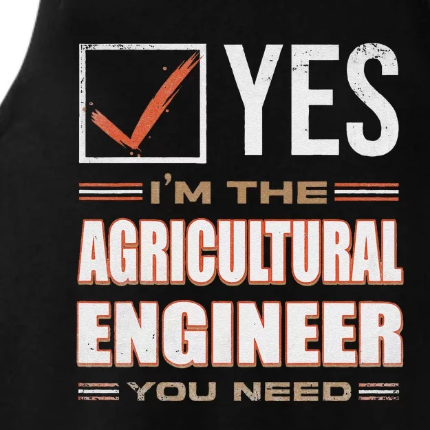 Retro Profession IM The Agricultural Engineer Ladies Tri-Blend Wicking Tank