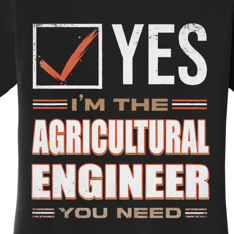 Retro Profession IM The Agricultural Engineer Women's T-Shirt