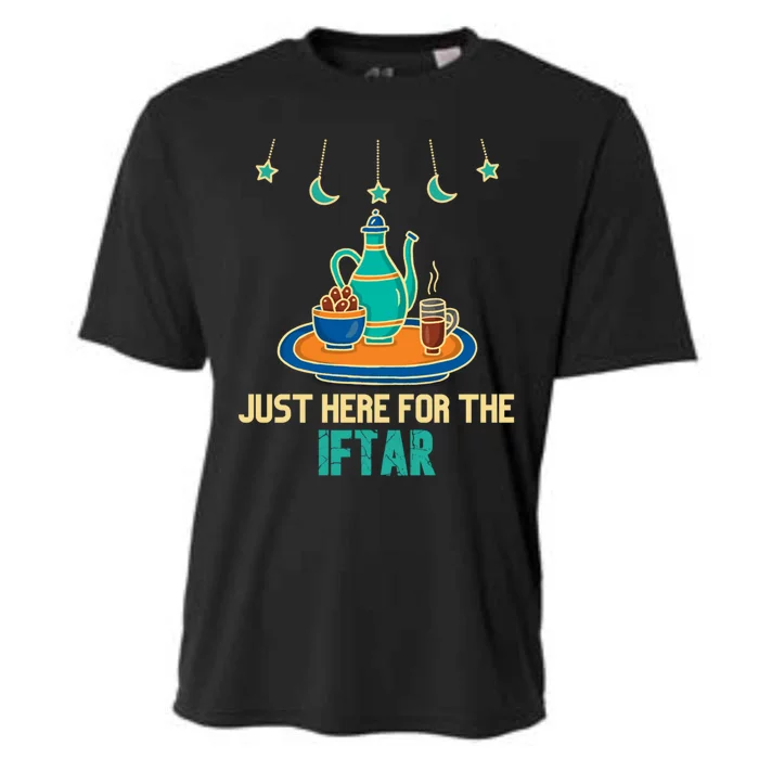 Ramadan Present Iftar Party Funny Just Here For The Iftar Gift Cooling Performance Crew T-Shirt