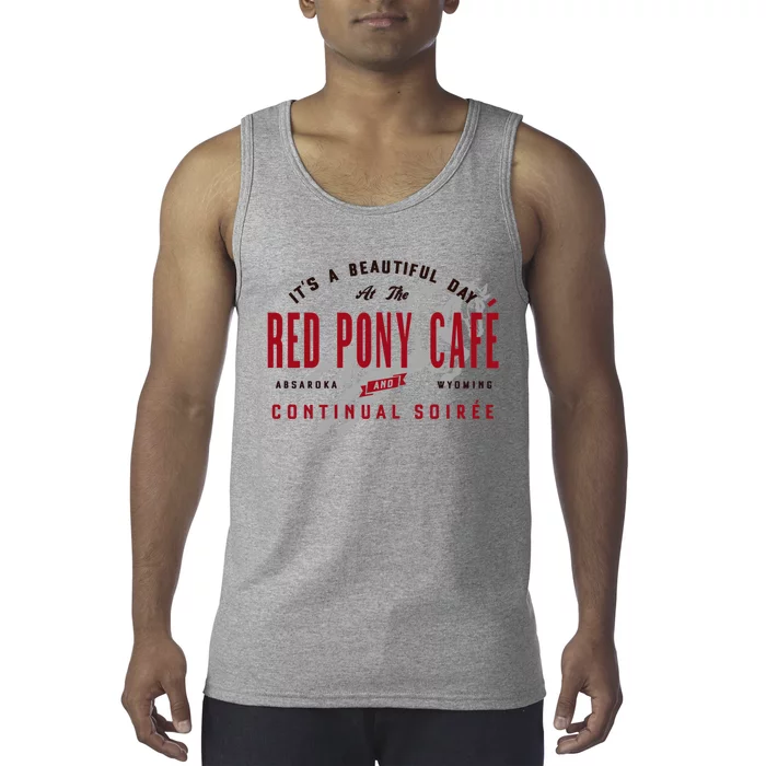 Red Pony It Is a Beautiful Day Tank Top